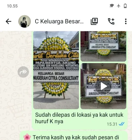 Pengiriman Papan Bunga Duka Pucangagung Bayan